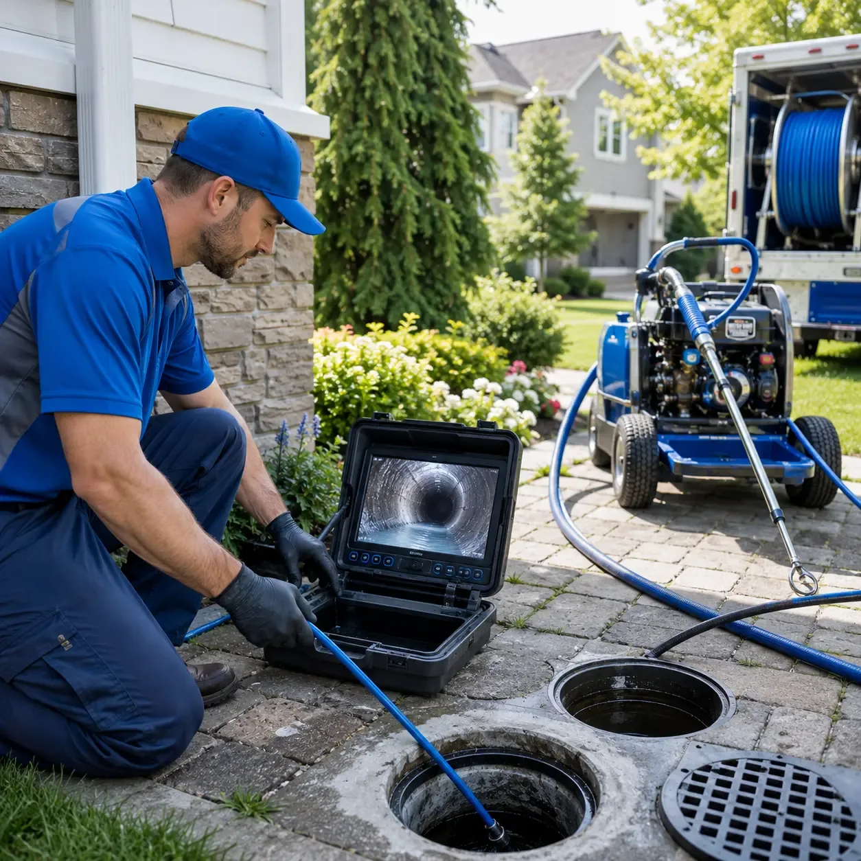 Outdoor drain cleaning professionals serving Burlington Flats, NY